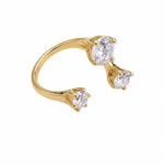 Sparkling Gold Diamond Ring