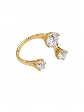 Sparkling Gold Diamond Ring