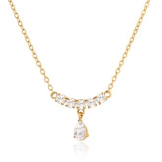 18K Gold High-wattage sparkle Pedant