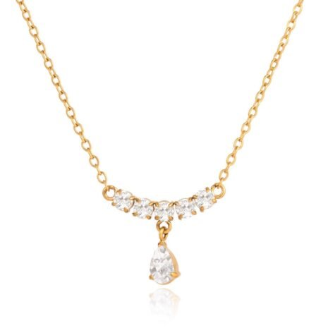 18K Gold High-wattage sparkle Pedant Mangalsutra Necklace  
