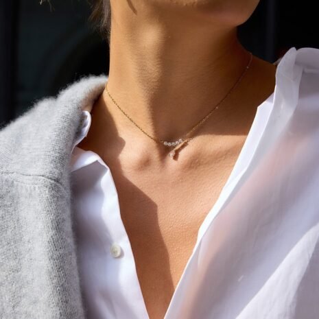 18K Gold High-wattage sparkle Pedant Mangalsutra Necklace  